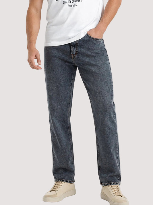 Jeans Straight Hombre Azul Medio Edward’s
