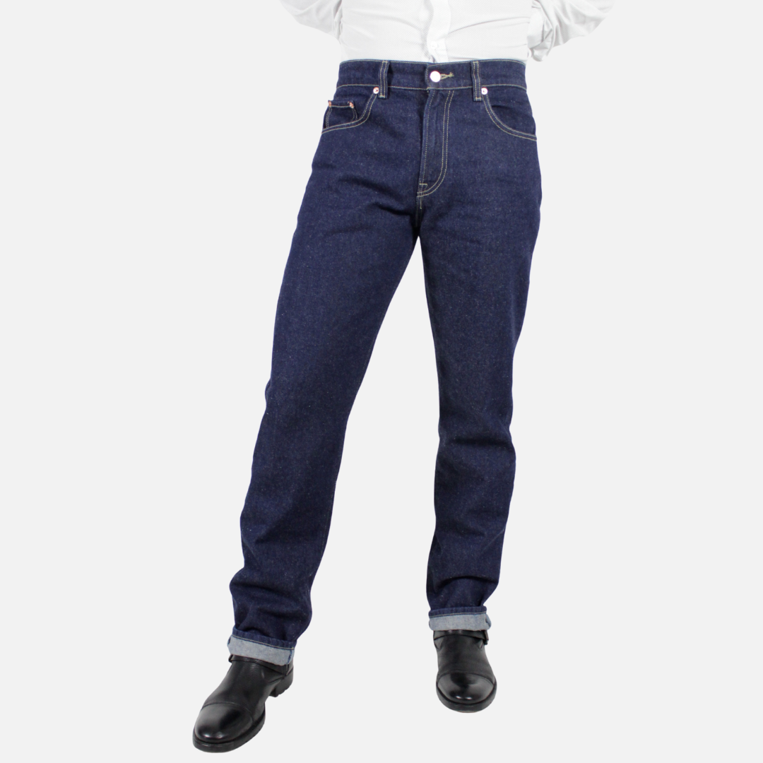 Pantalón de mezclilla nevado azul marino 2660