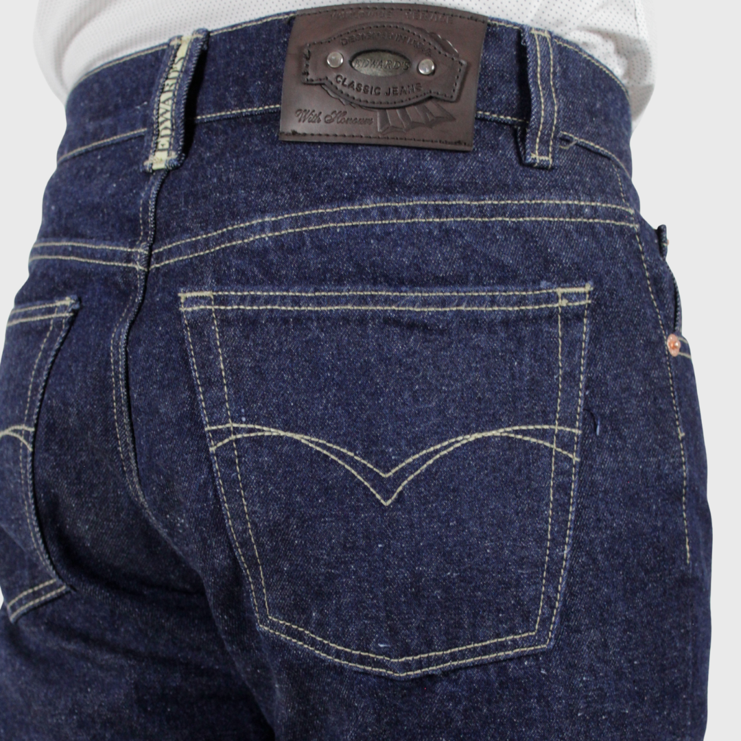 Pantalón de mezclilla nevado azul marino 2660