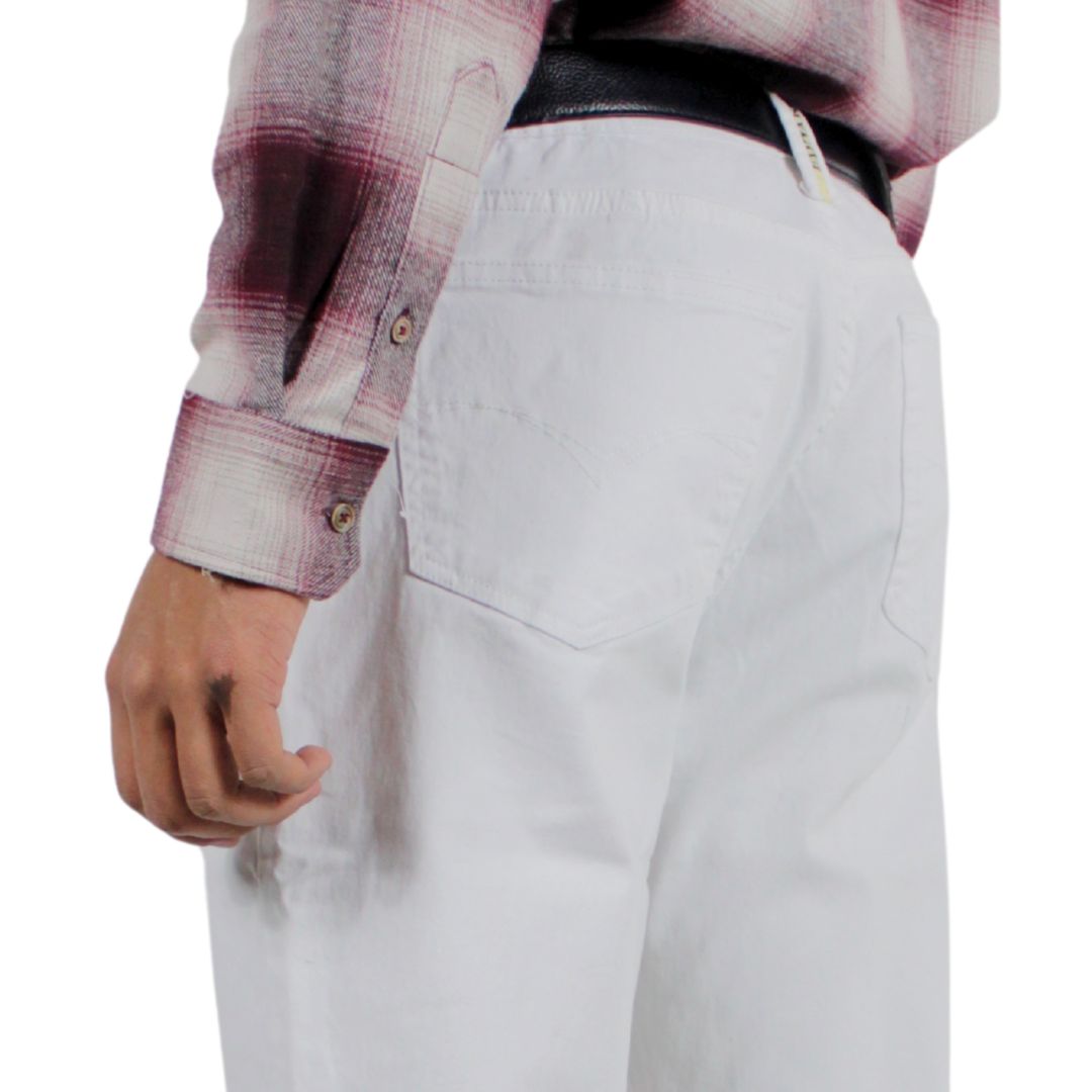 PANTALÓN DE GABARDINA BOSS BLANCO PARA HOMBRE