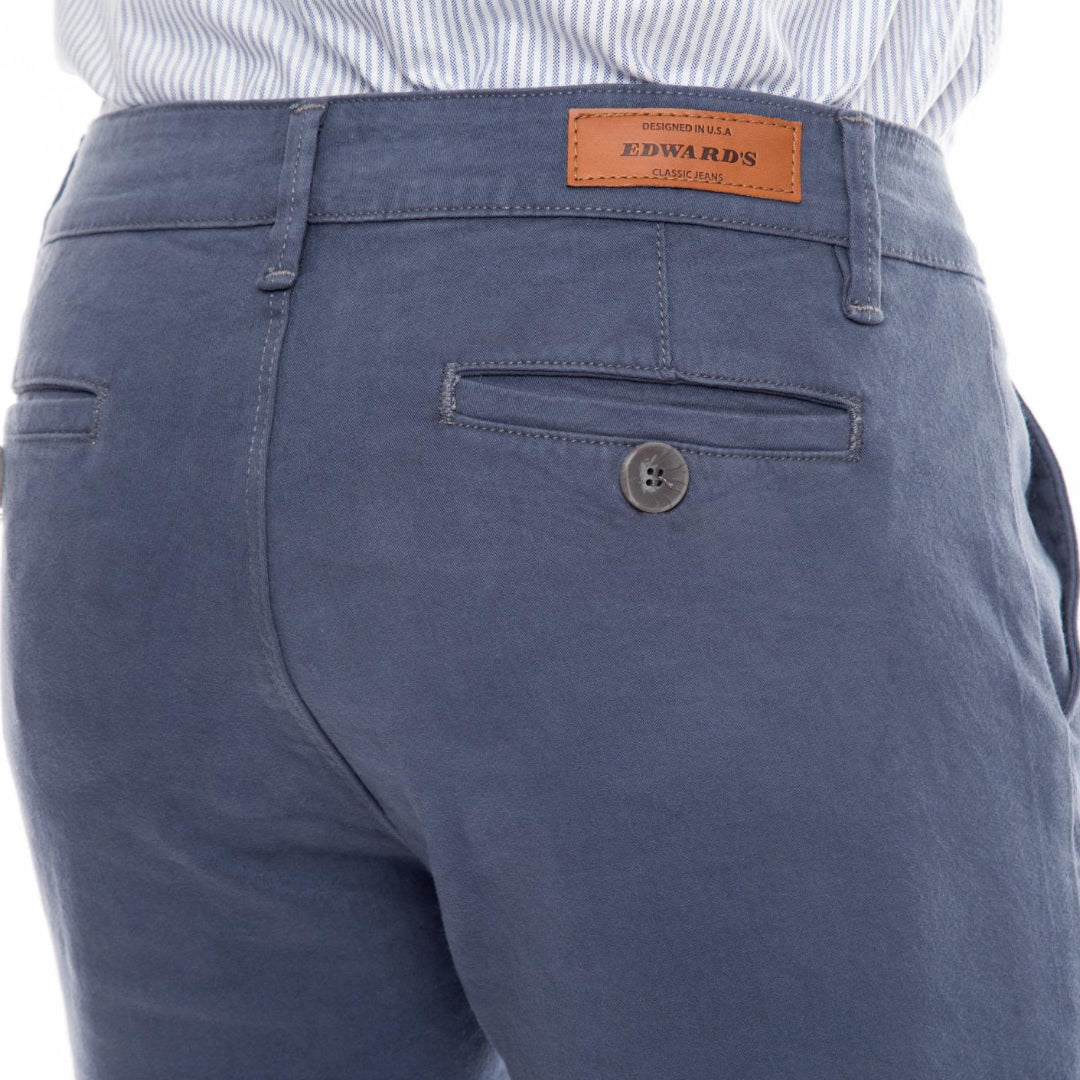 PANTALÓN DE GABARDINA SKINNY CHINO PLUMBAGO PARA HOMBRE