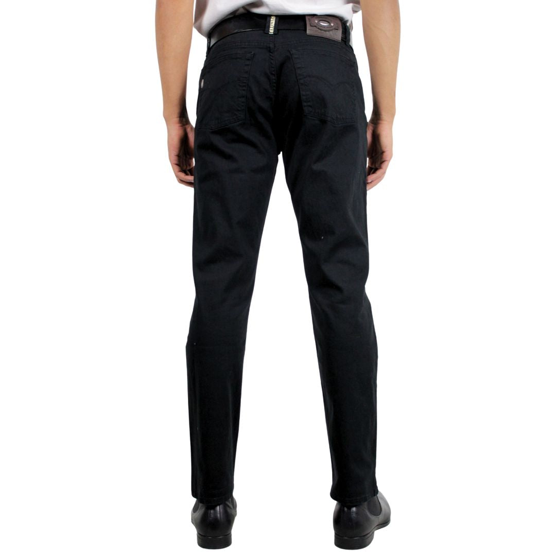 PANTALÓN DE GABARDINA BOSS NEGRO PARA HOMBRE