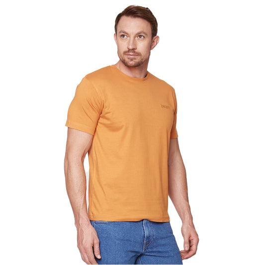 PLAYERA DE CUELLO REDONDO COLOR NARANJA