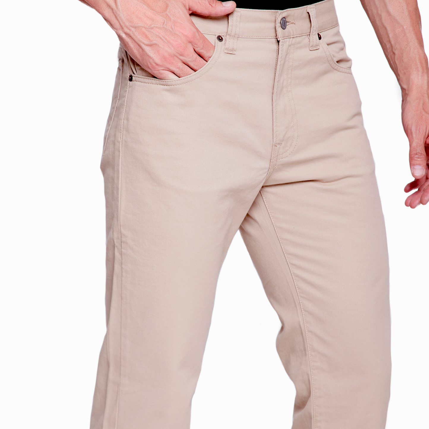 PANTALÓN DE GABARDINA CLASSIC KHAKI PARA HOMBRE