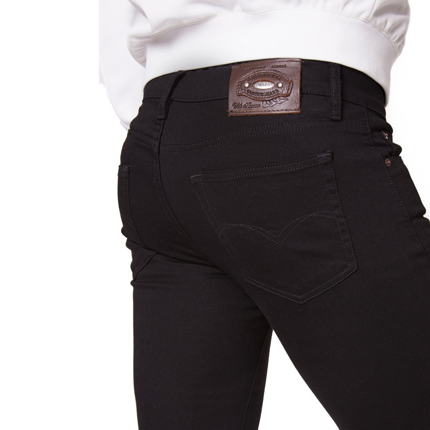 PANTALÓN DE MEZCLILLA SKINNY BLACK PARA HOMBRE 5500