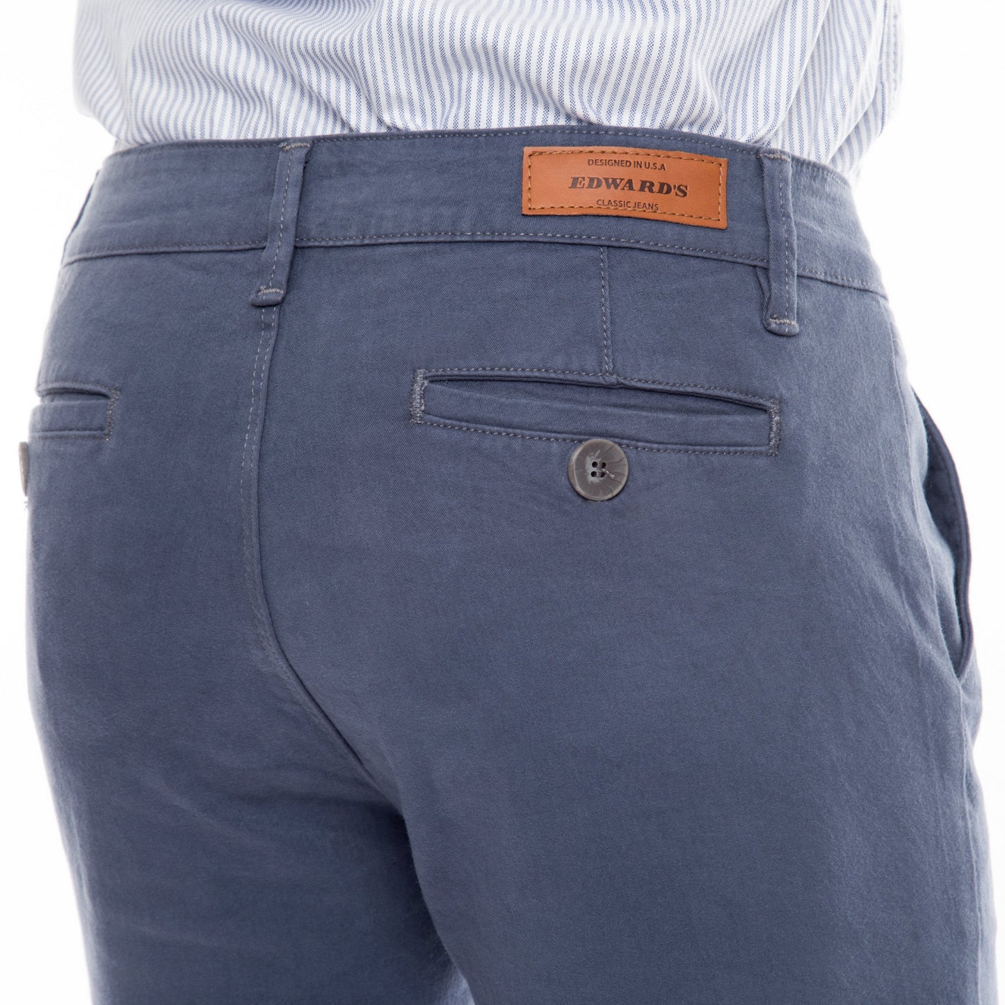 Gabardina Skinny Chino Plumbago