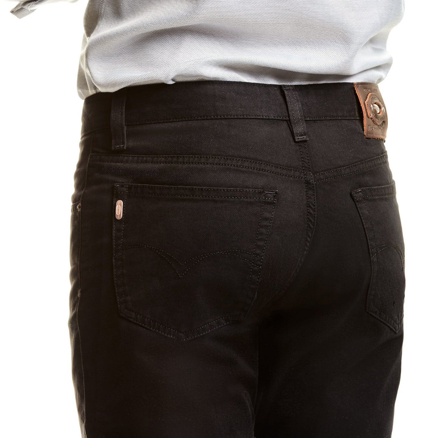 PANTALÓN DE GABARDINA SLIM NEGRO PARA HOMBRE 1322