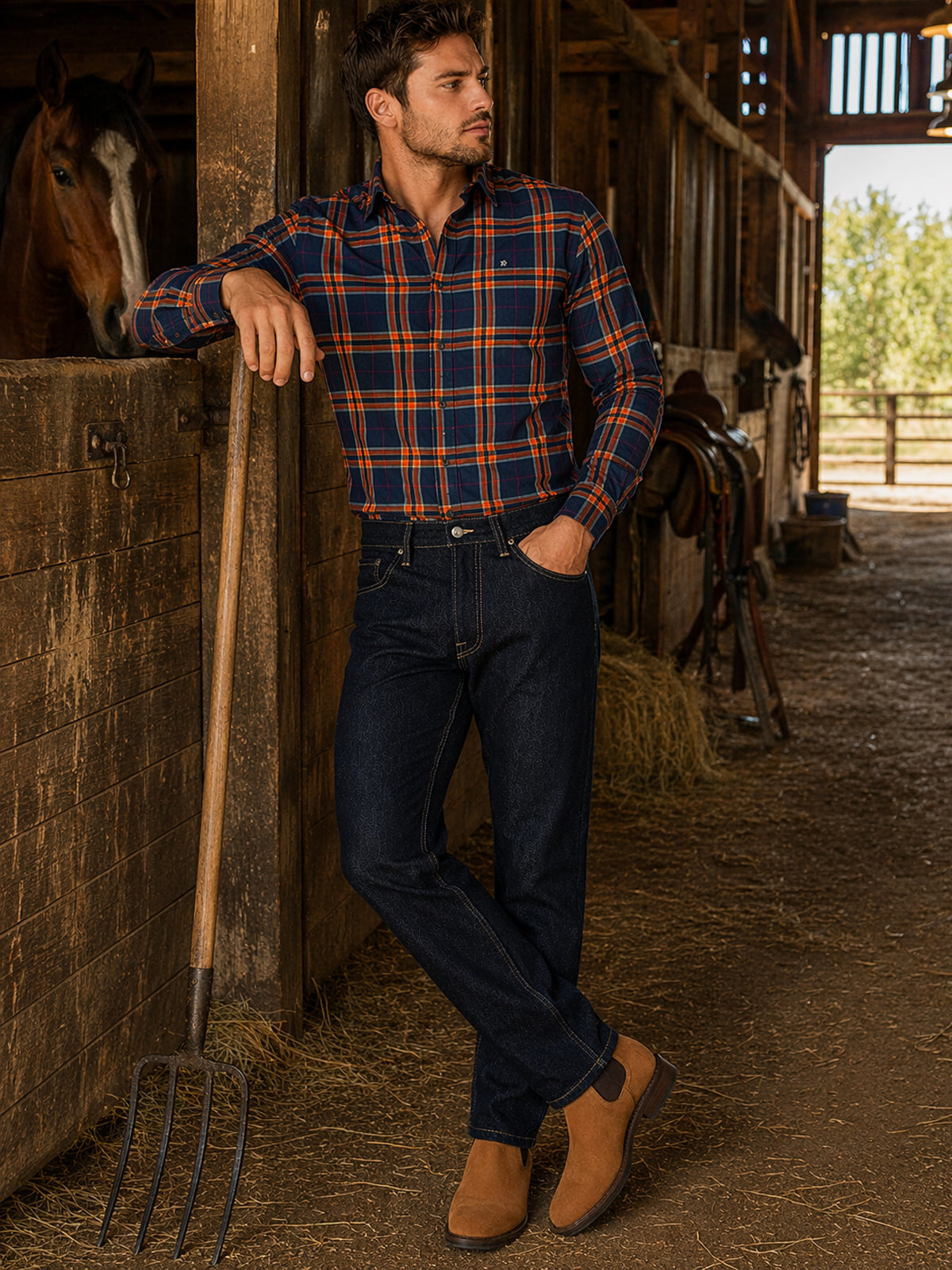 Jeans Slim Stretch Azul Oscuro Hombre Edward’s 16 Baños 2603