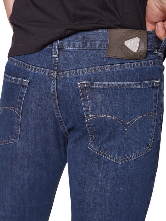 Jeans Slim Azul Medio Denim Stretch Hombre
