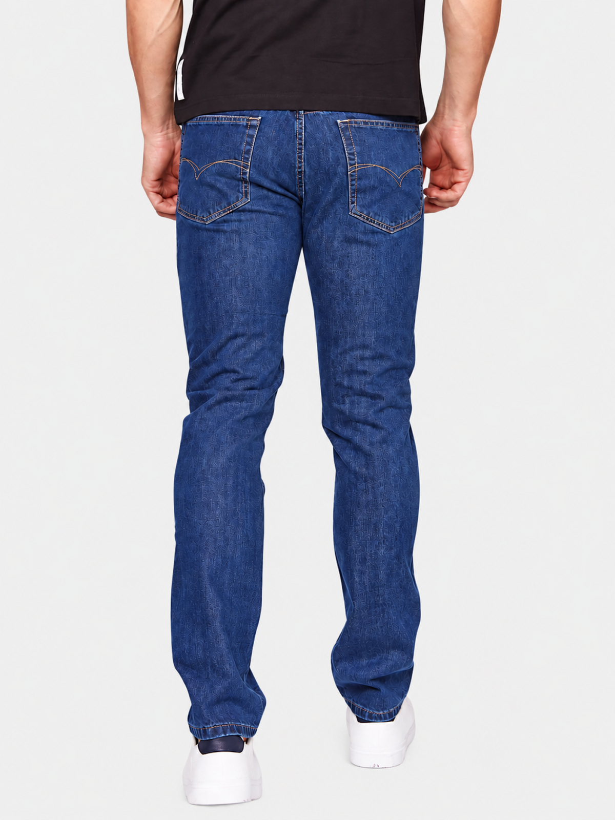 Jeans Slim Stone Medio Hombre