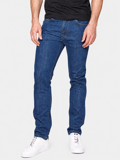 Jeans Slim Stone Medio Hombre