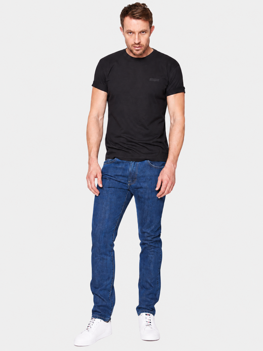 Jeans Slim Stone Medio Hombre