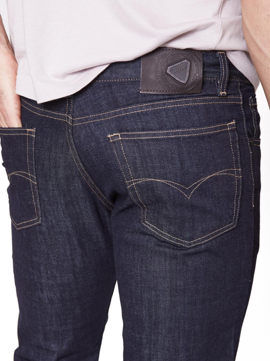 Jeans Slim Azul Oscuro Denim Stretch Hombre