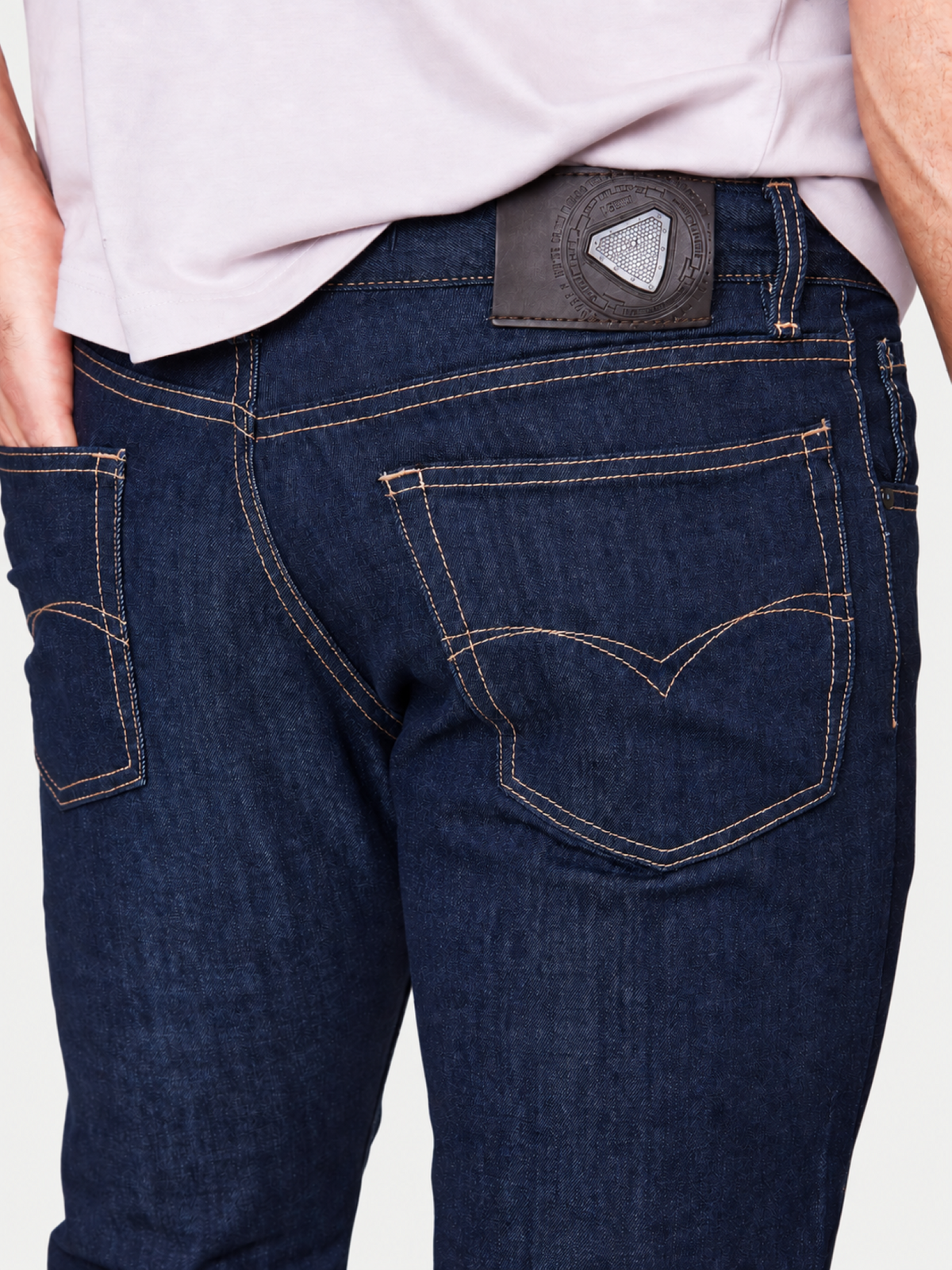 Jeans Slim Oscuro Stretch Hombre