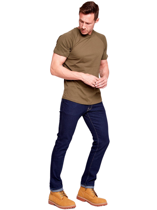 Jeans Slim Demim Stretch Azul Medio Hombre