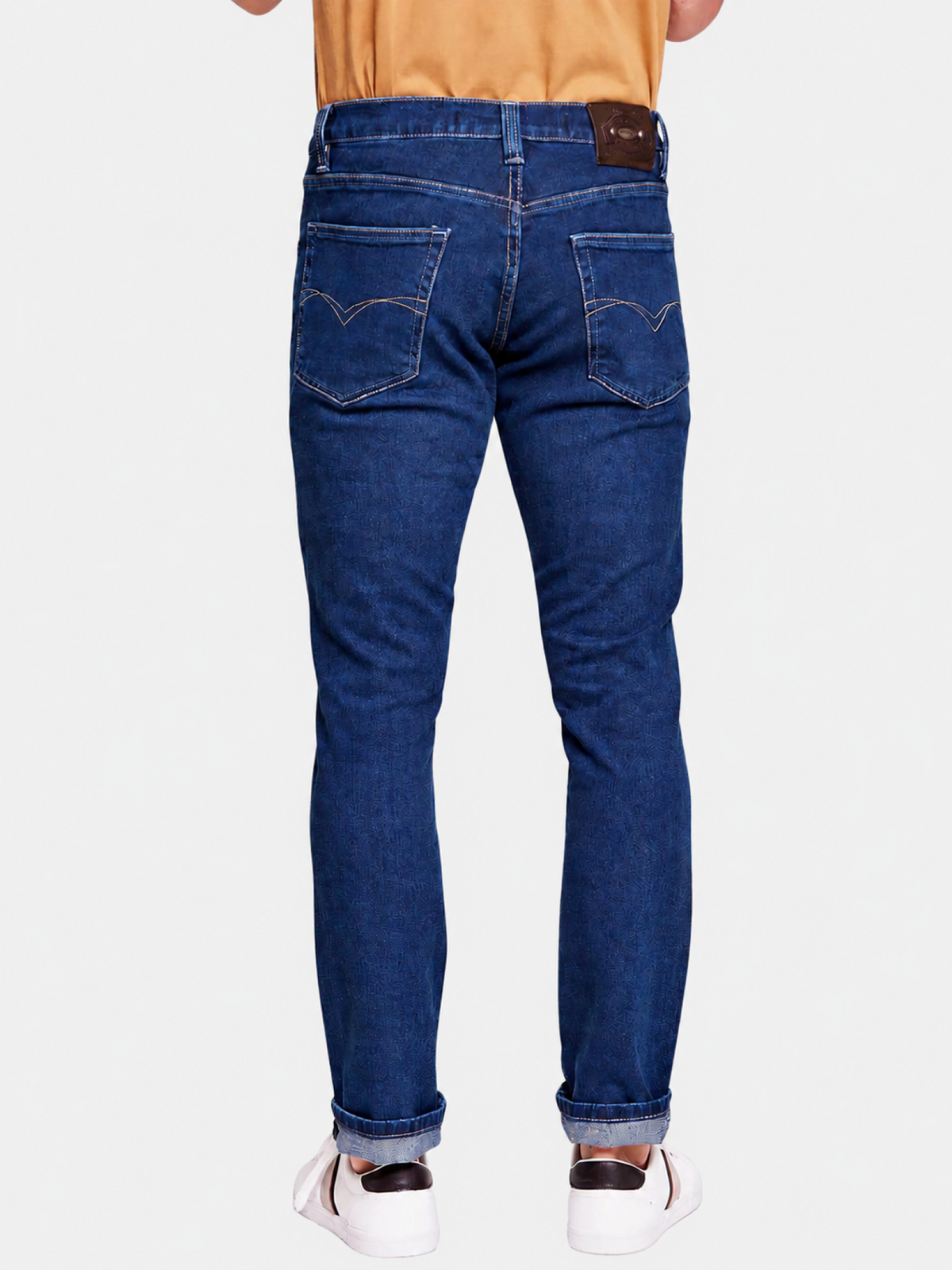 Jeans Slim Azul Índigo Hombre