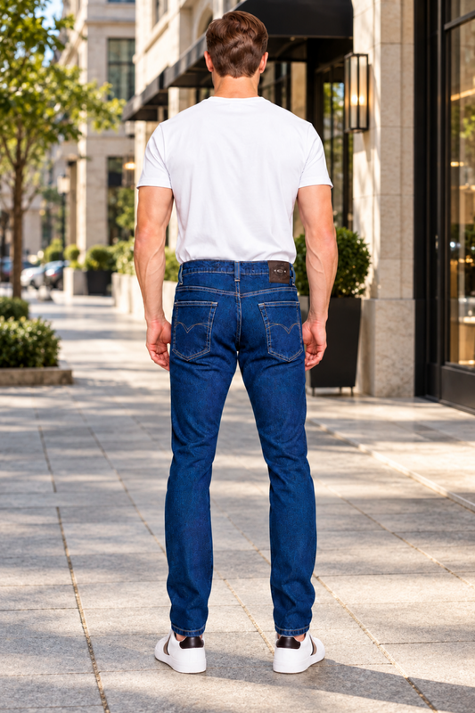 Jeans Slim Azul Medio Hombre Edwards