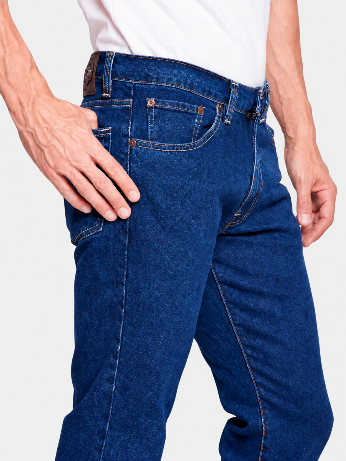 Jeans Slim Azul Medio Hombre Edwards
