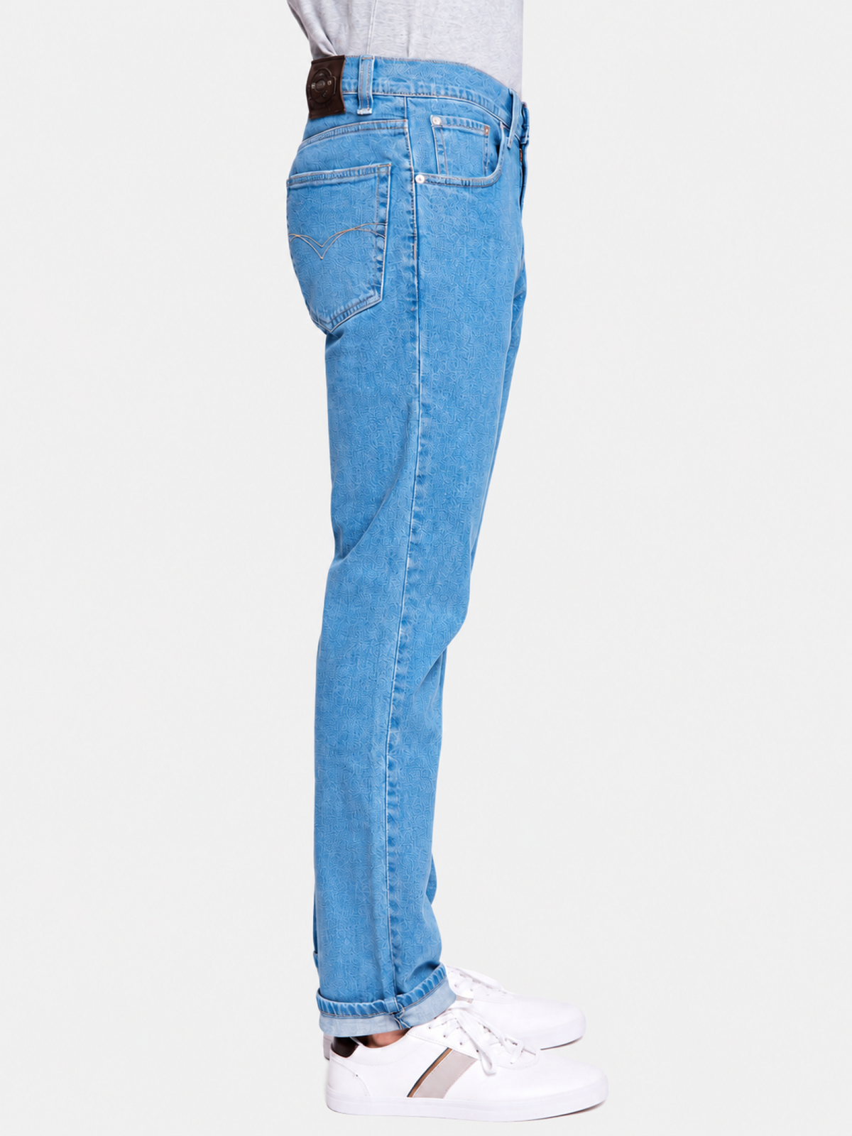 Jeans Slim Stone Bleach Hombre