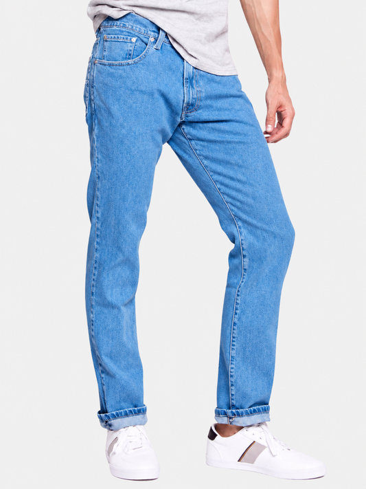 Jeans Slim Stone Bleach Hombre