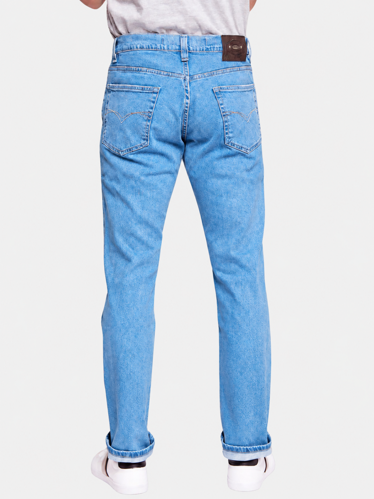 Jeans Slim Stone Bleach Hombre