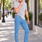 Jeans Slim Stone Bleach Hombre
