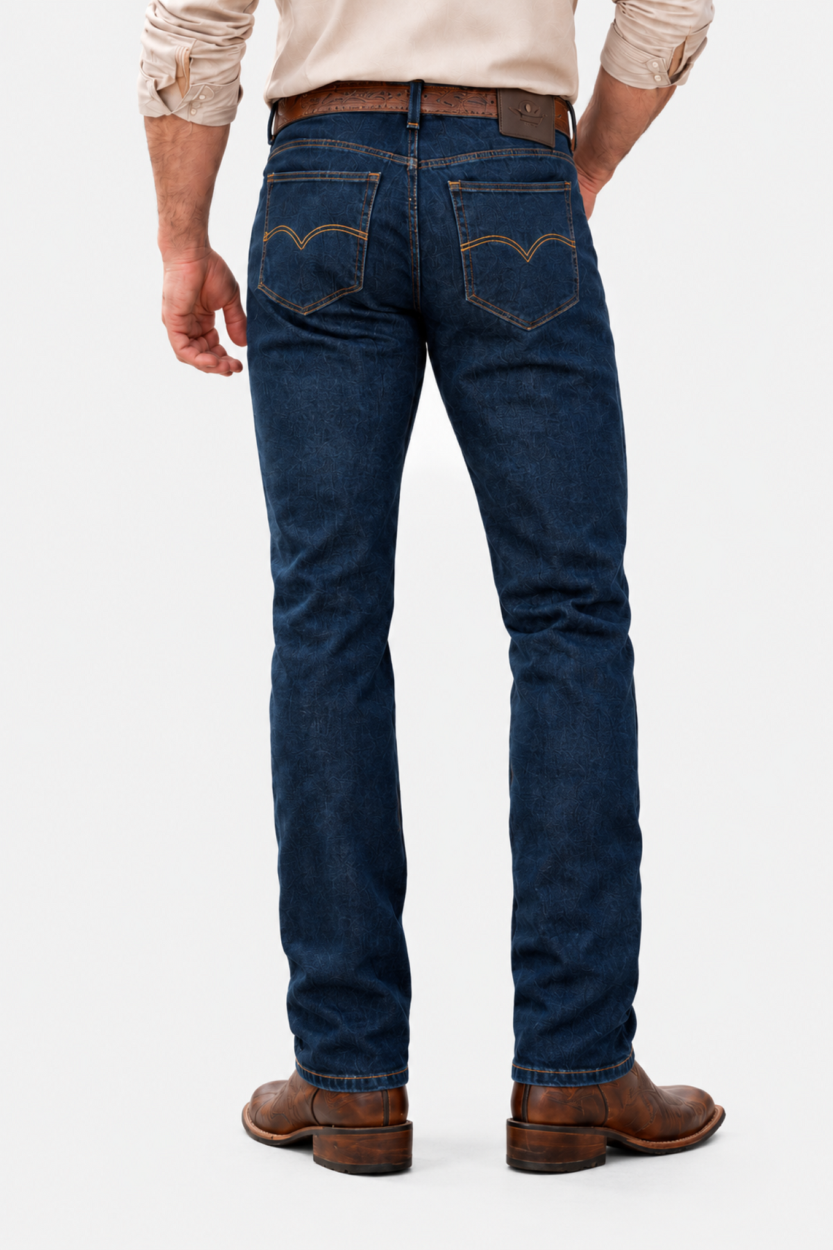 Jeans Slim Azul Oscuro Hombre
