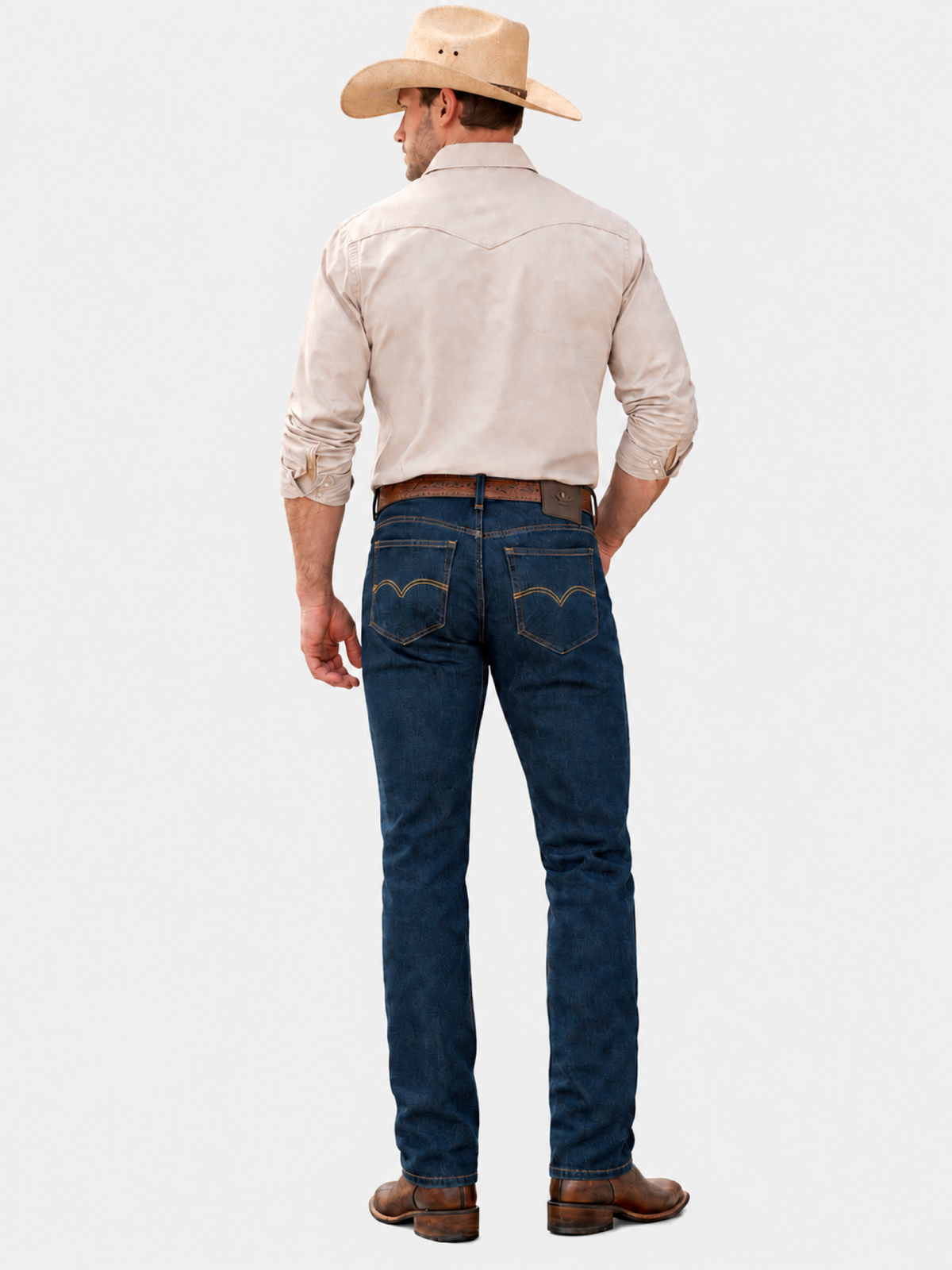 Jeans Slim Azul Oscuro Hombre
