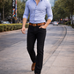 Jeans Hombre Recto Tiro Alto Azul Oscuro Edward's 2700
