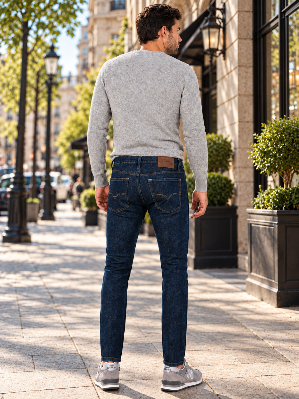 Jeans Skinny Oscuro Hombre Edwards 114