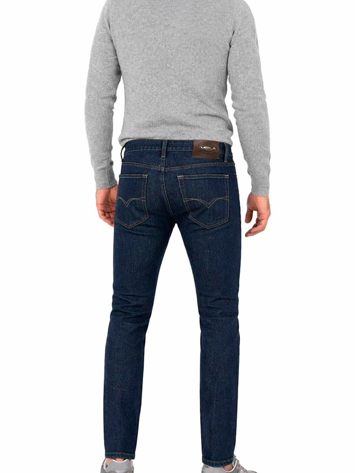 Jeans Hombre Skinny Stretch Denim Azul Oscuro Edward's 114