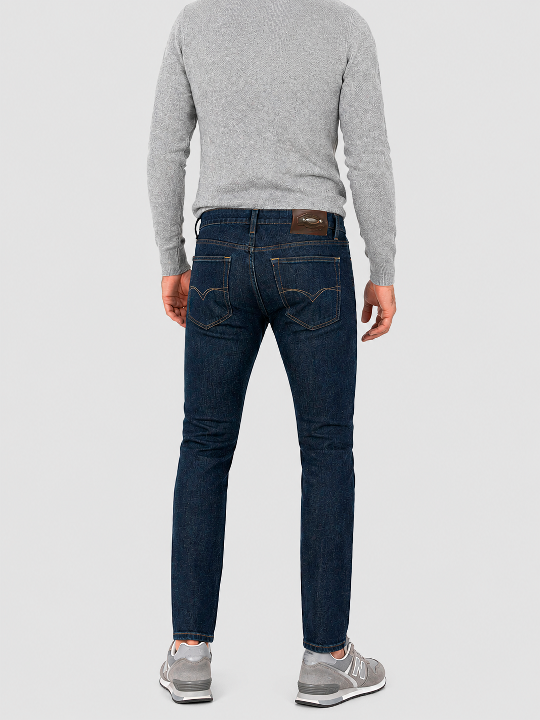 Jeans Skinny Oscuro Hombre Edwards 114