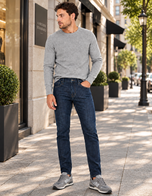 Jeans Skinny Oscuro Hombre Edwards 114