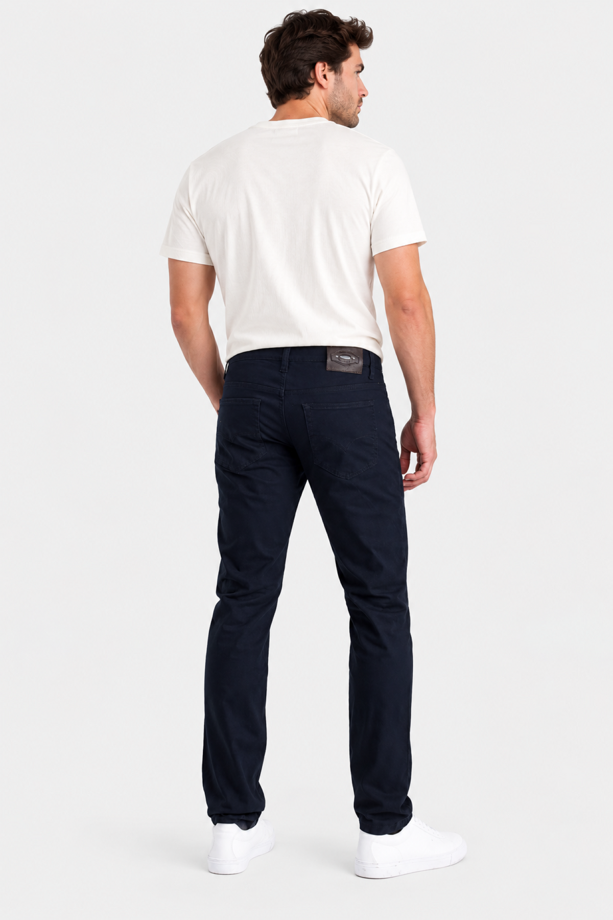 MEN'S SLIM OXFORD GABARDINE TROUSERS 1322