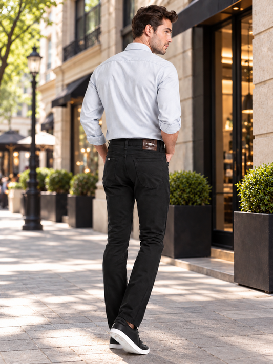 MEN'S SLIM OXFORD GABARDINE TROUSERS 1322