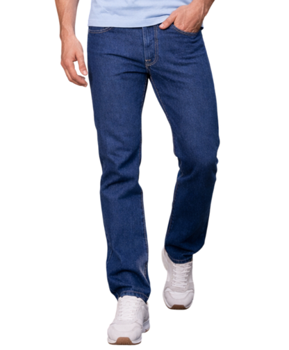 Jeans Recto Hombre Denim Índigo Medio Desgastado Edward's® 6200