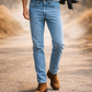 Men's Jeans 2602 | Light Blue Bleach | Straight Cut | Edward's