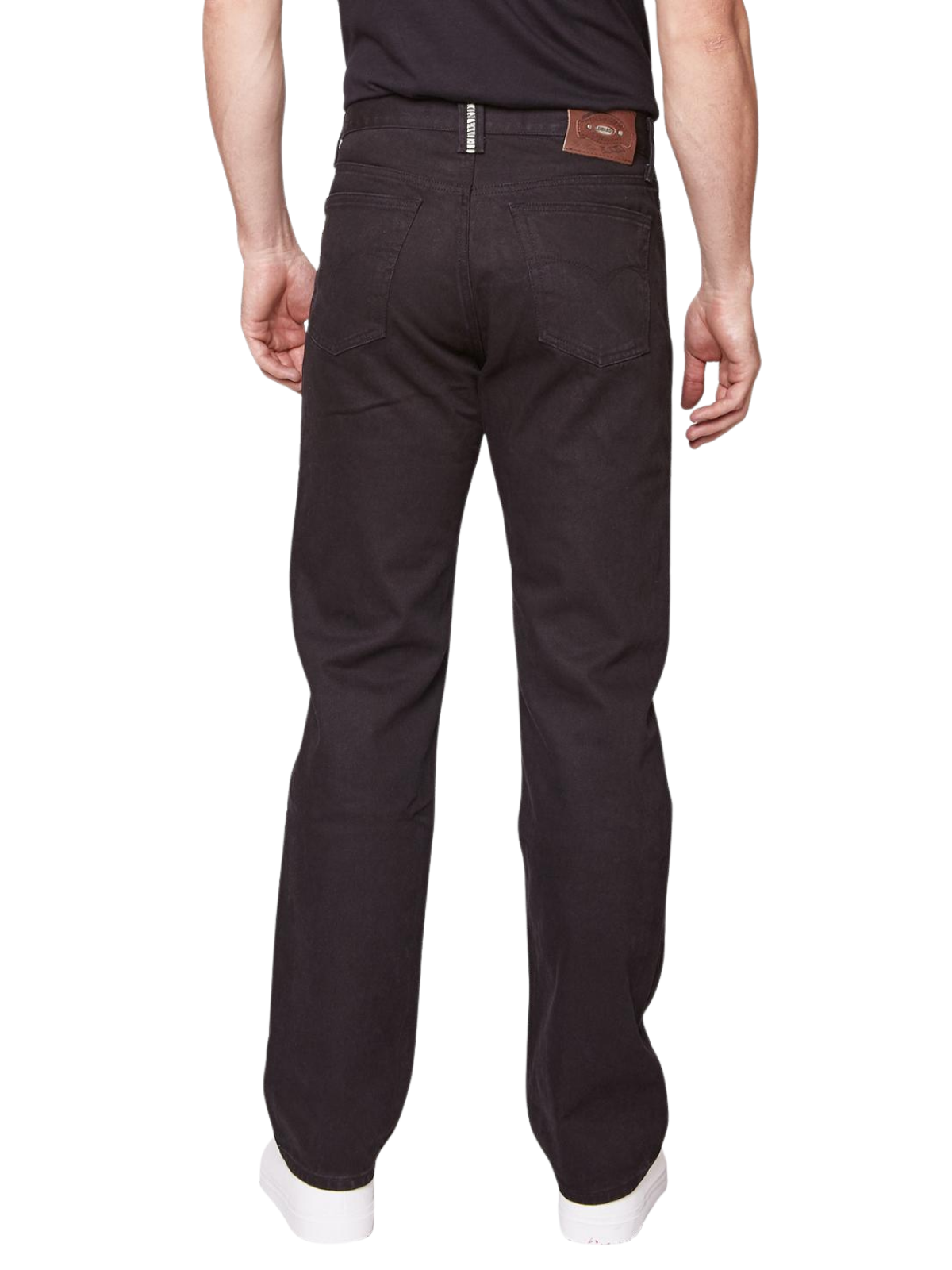 Jeans Recto Negro Hombre Tiro Alto Mezclilla Premium Edward’s 2200