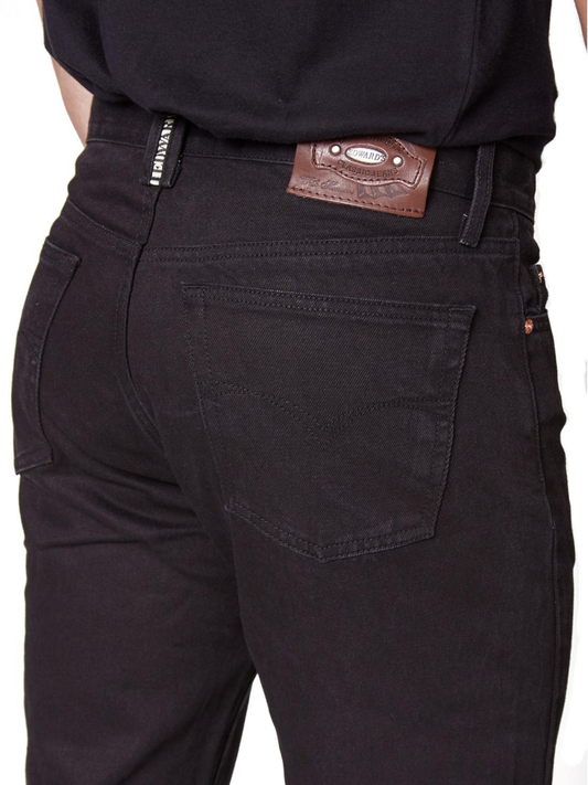 Jeans Recto Negro Tiro Alto Hombre Edward’s 2200