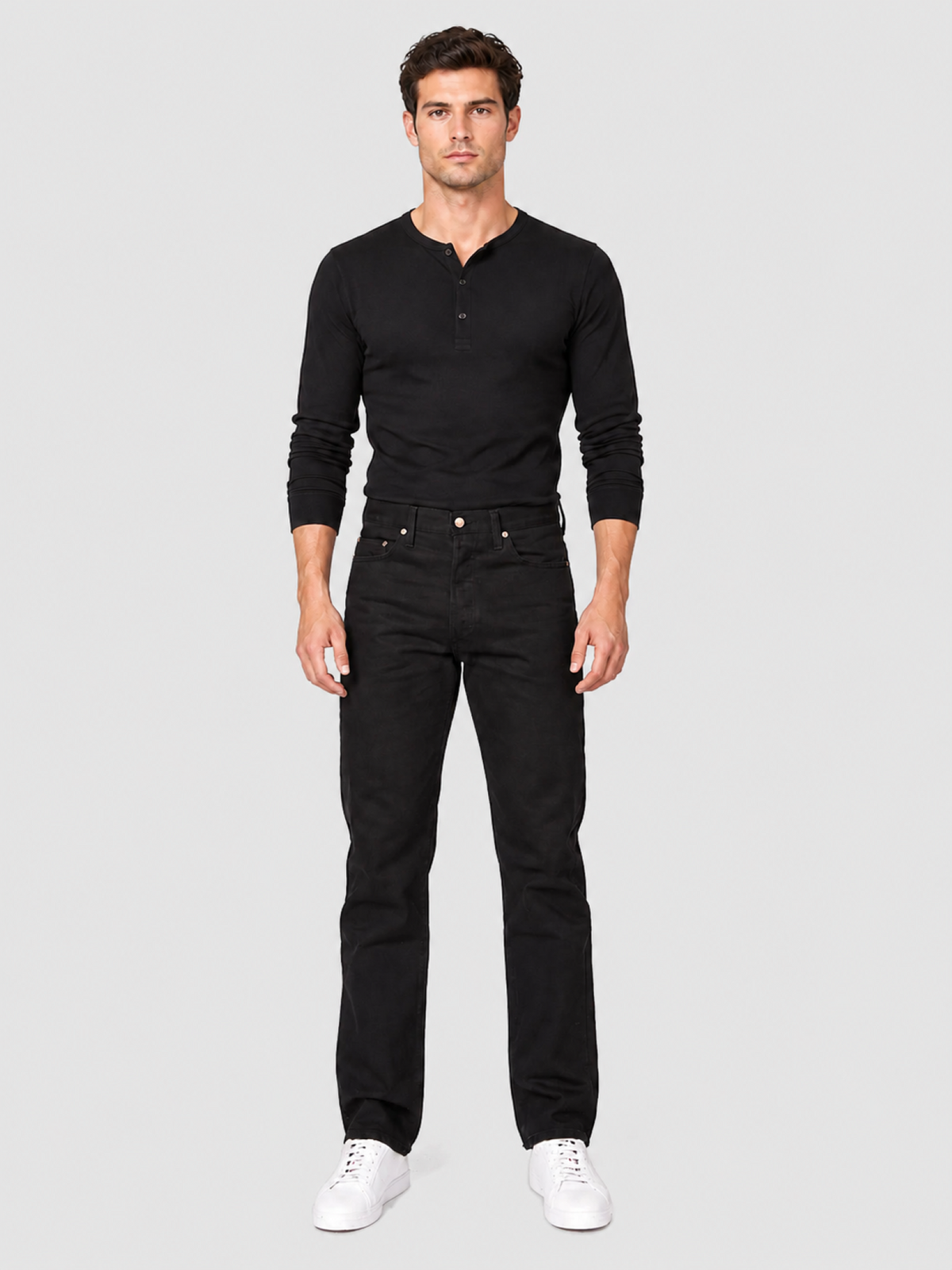 GASOLINE CLASSIC BLACK MEN'S DENIM PANTS 2200