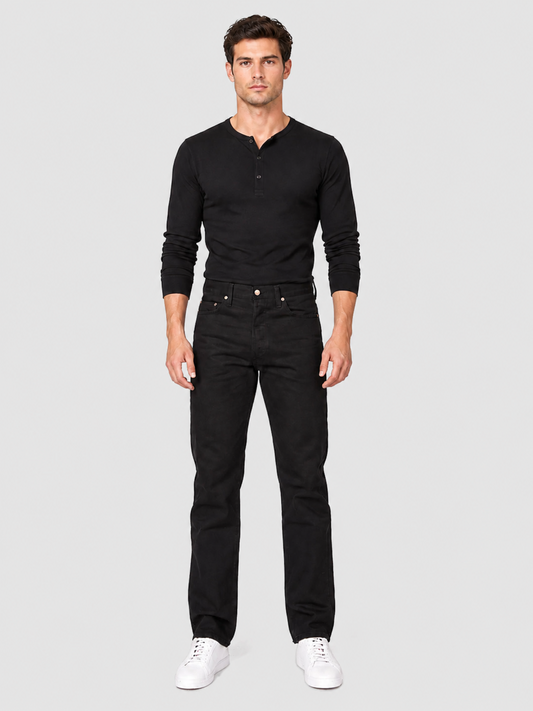 GASOLINE CLASSIC BLACK MEN'S DENIM PANTS 2200
