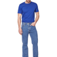 Jeans Recto Azul Medio Hombre Tiro Alto Stone Wash Edward’s 2210