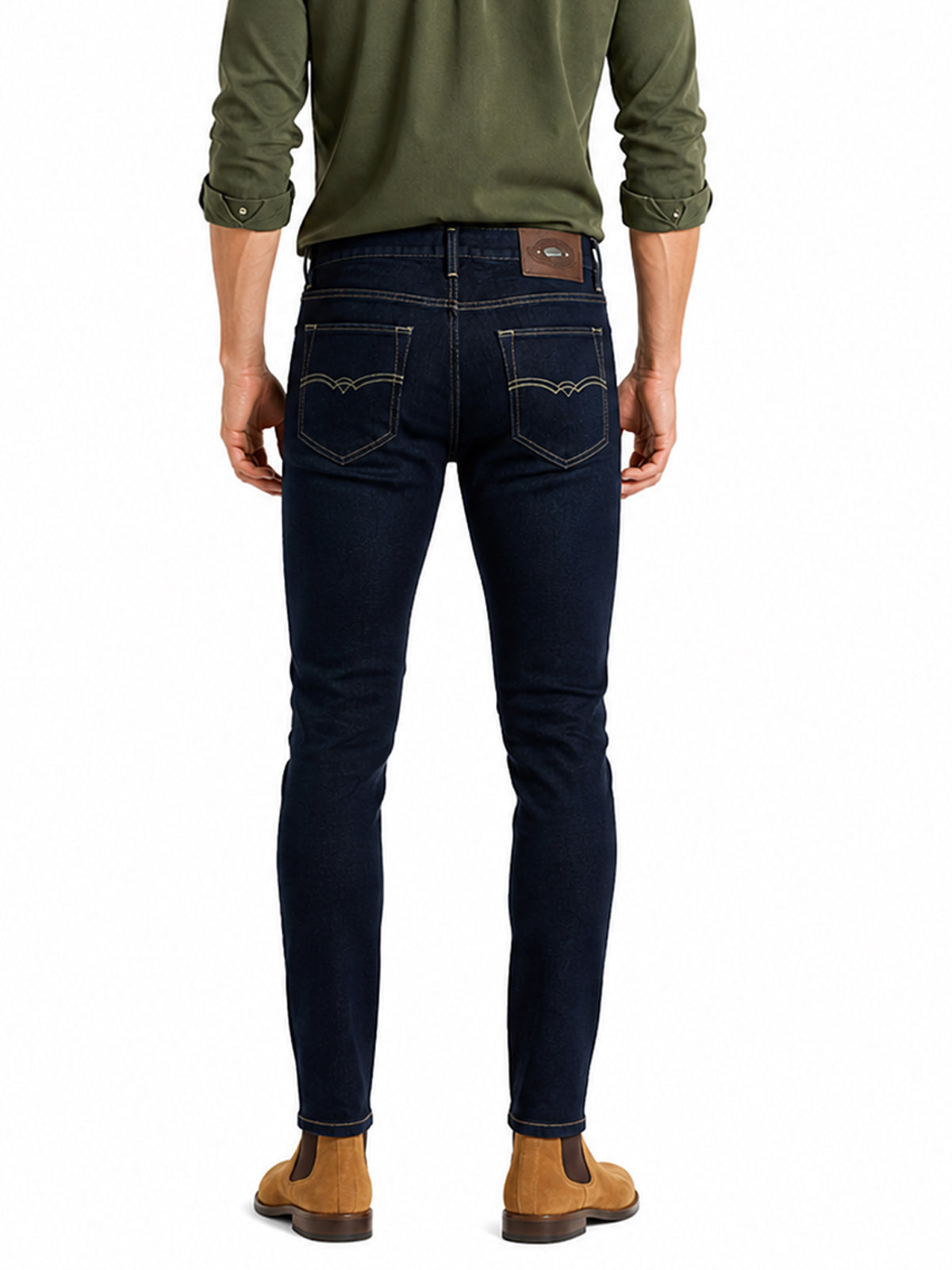 Jeans Hombre Skinny Tiro Medio Azul Oscuro Edward's 2211