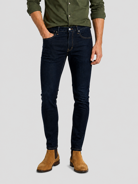 Jeans Skinny Oscuro Hombre Edwards