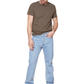 Jeans Hombre Recto Deslavado Azul Claro Edward's 2220