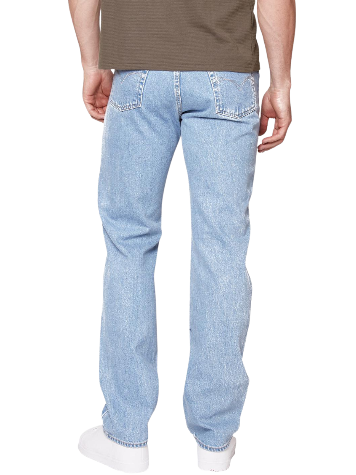 Jeans Hombre Recto Deslavado Azul Claro Edward's 2220
