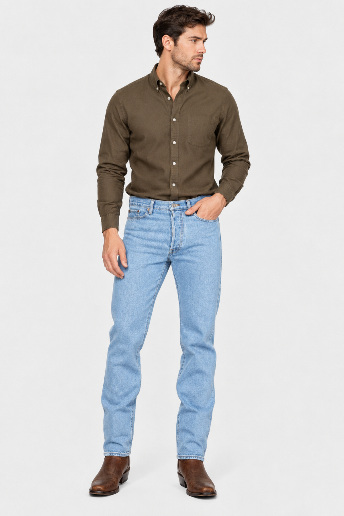 Pantalón Mezclilla Bootcut Hombre Edwards