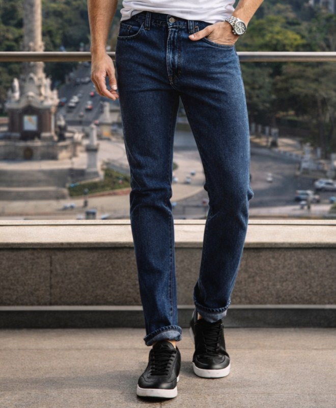 Jeans 2619 Hombre | Color índigo Ácido | Corte Recto | Edward’s