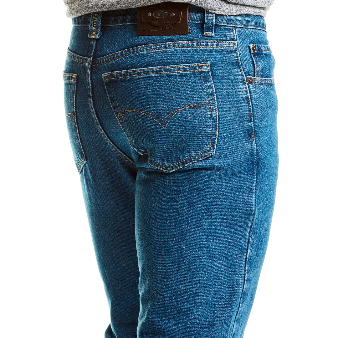 Jeans Recto Hombre Plus Denim Edición Acero Desgastado Edward's 2601