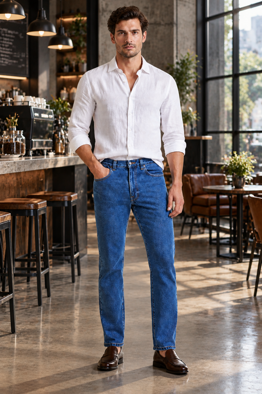 Pantalón Mezclilla Recto Hombre Edwards 2601
